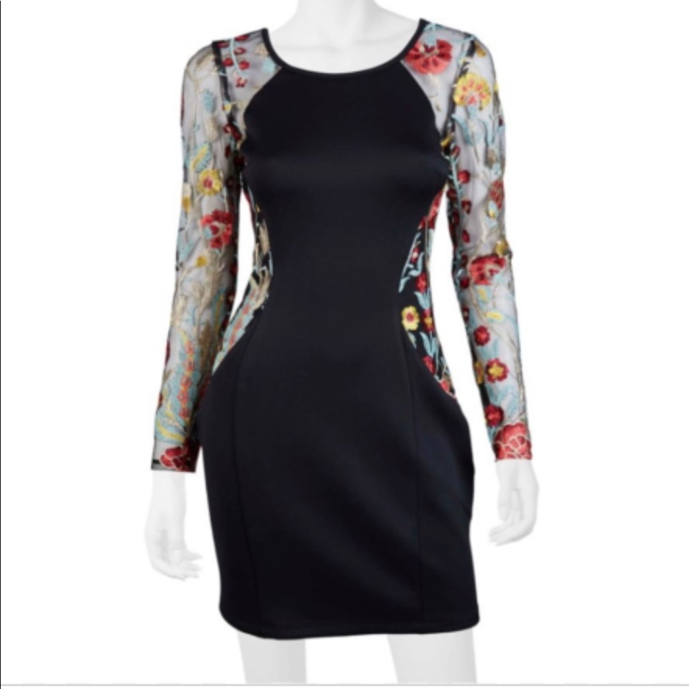 A. Byer Embroidered Club Dress - Picture 1 of 12